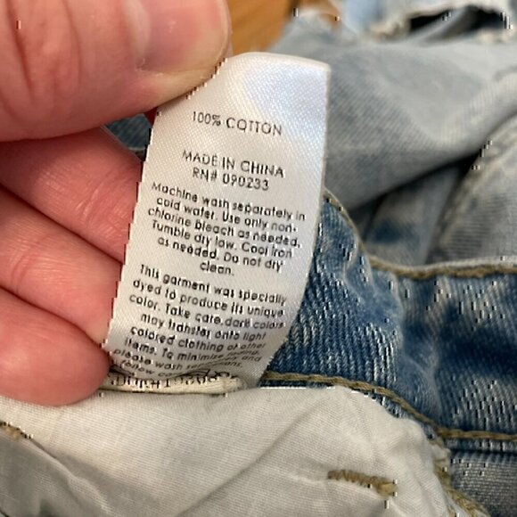 PACSUN Mom Jeans Light Wash Distressed Ripped High Waisted Cropped Crop Ankle 24 - Picture 9 of 13